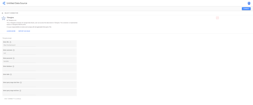 TDengine 連接器上線 Google Data Studio 應用商店 - TDengine Database 時序數據庫 TDengine Database