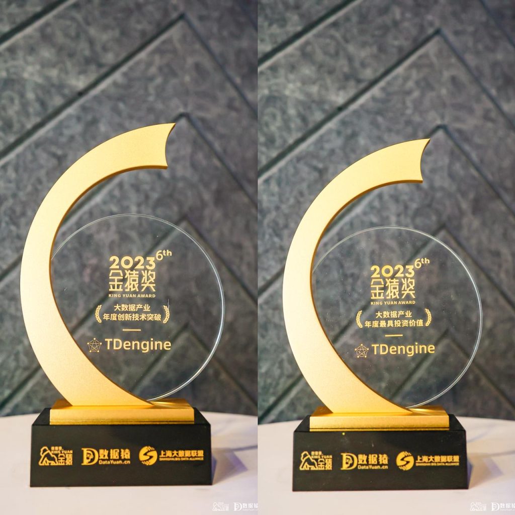 實力認可！TDengine 在“2023 年度金猿季”兩大榜單中脫穎而出 - TDengine Database 時序數據庫